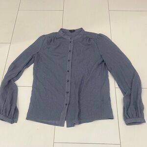 Club Monaco Sparkling Blue Shirt button down XS